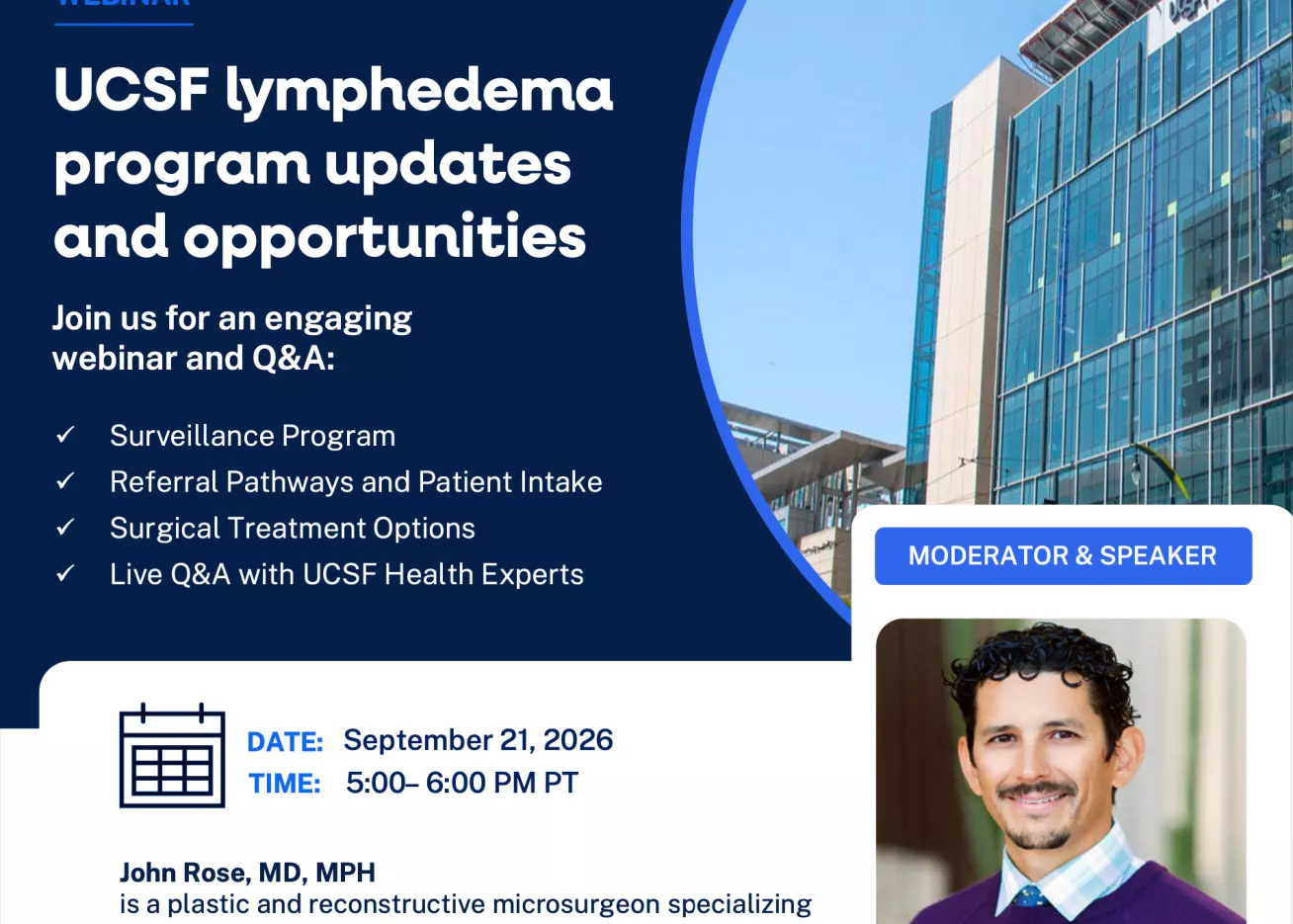 News Lyphedema webinar flyer